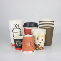 Factory direct sale high quality disposable coffee eco friendly eco paper cup with lid